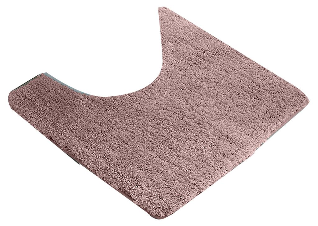 Saugfähige, U-förmige, weiche Toilettenmatte, maschinenwaschbar, rutschfest, konturierte Badmatte, schnelltrocknend für die Toilette