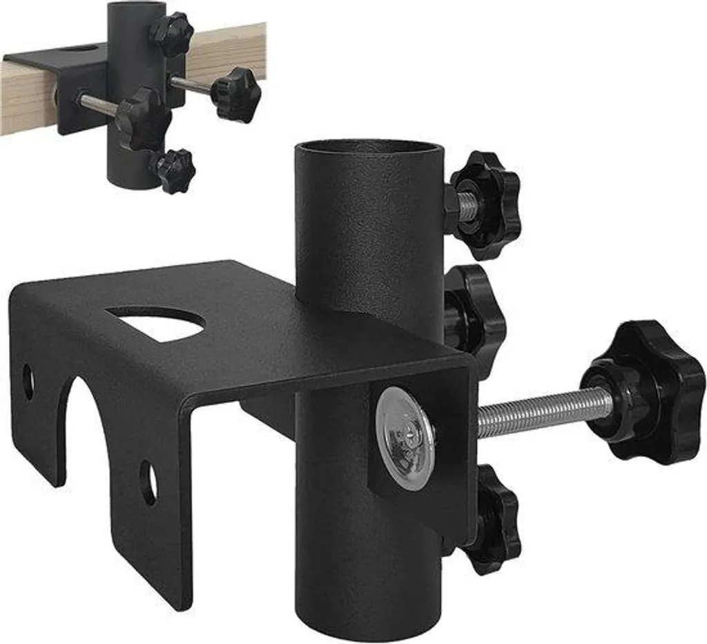 Pied de parasol robuste anti-vent avec fixation large et stable
