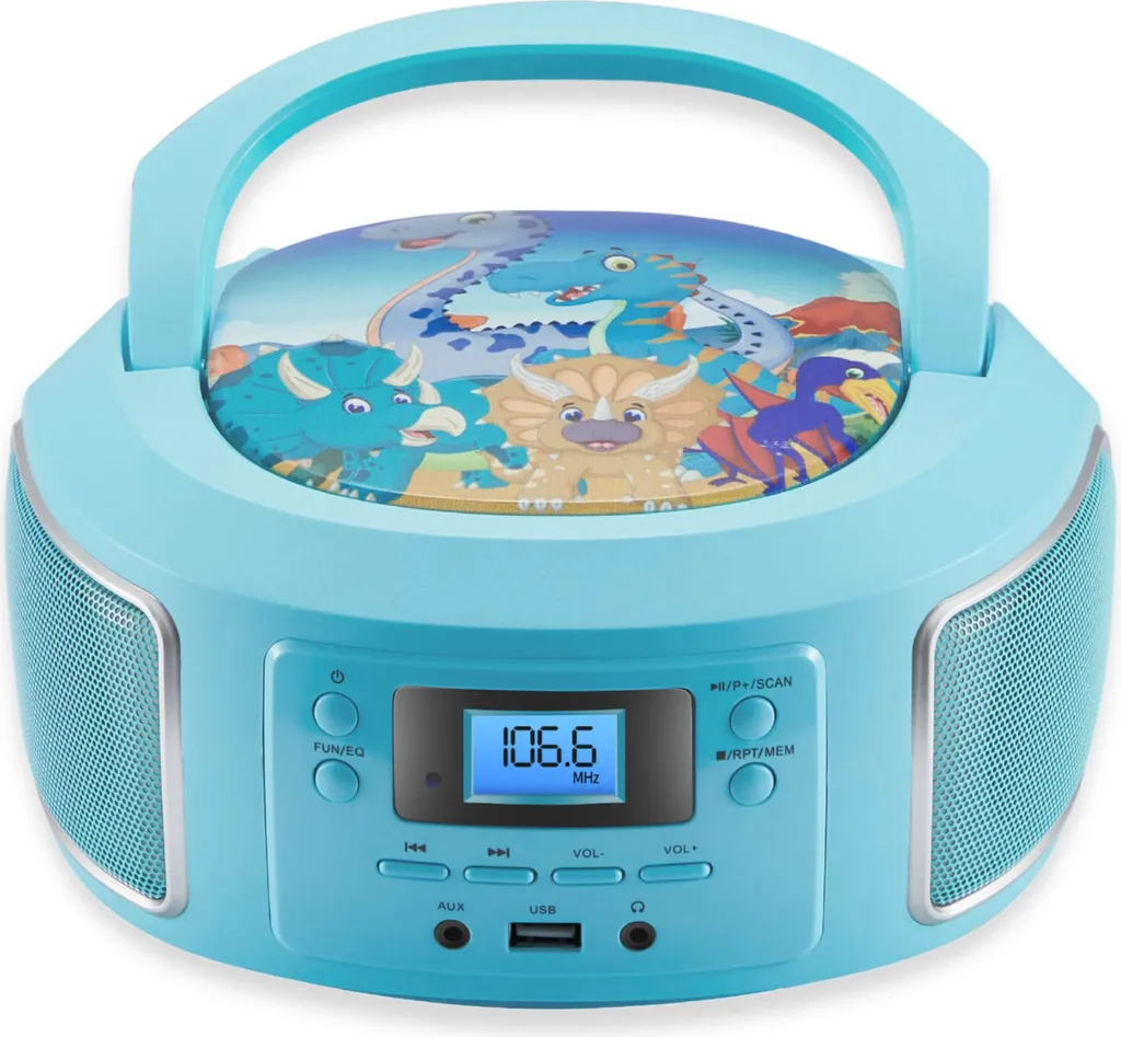 Radio CD Bambini Cyberlux Verde: Lo Stereo Portatile USB e MP3 Ideale