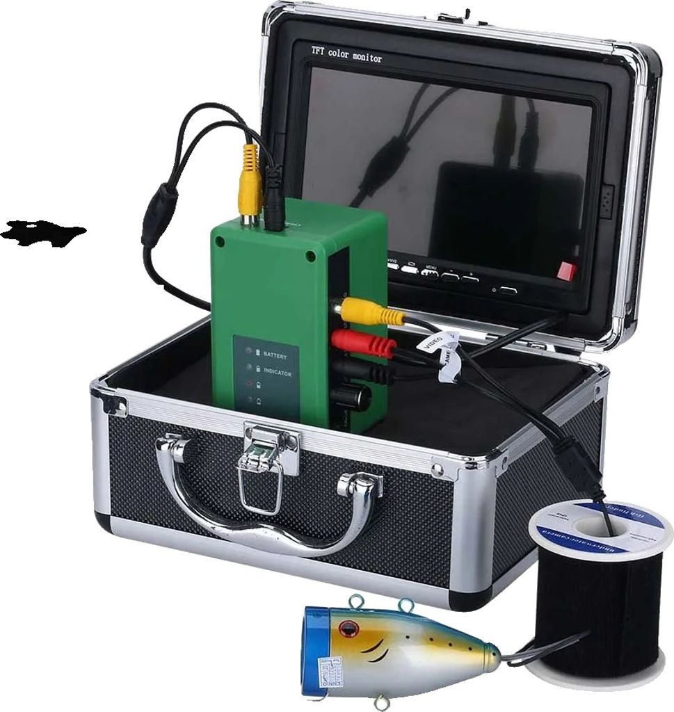 Fischfinder, 7-Zoll-Monitor, 90 Grad Sichtwinkel, 30M mit DVR