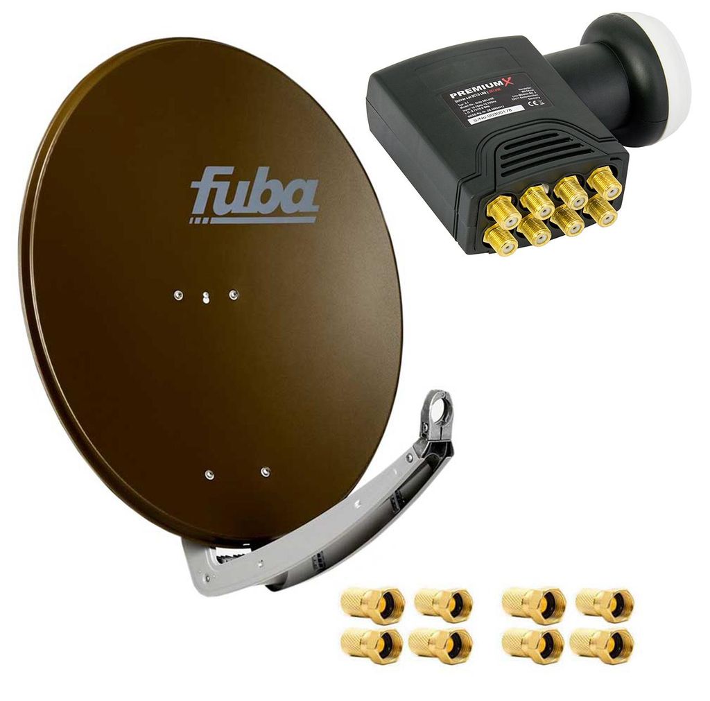 Fuba DAA 780 B Satellitenantenne Aluminium in Braun HDTV 4K Produktbild 