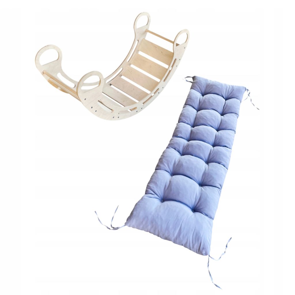 Montessori houpačka s polštářem (v šedé barvě) MAX 120 cm, Obrázek produktu 