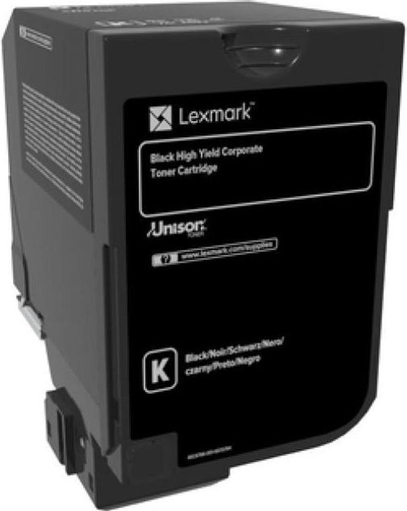 Lexmark 74C2HKE Čierna tonerová kazeta Originálna čierna Obrázok produktu 