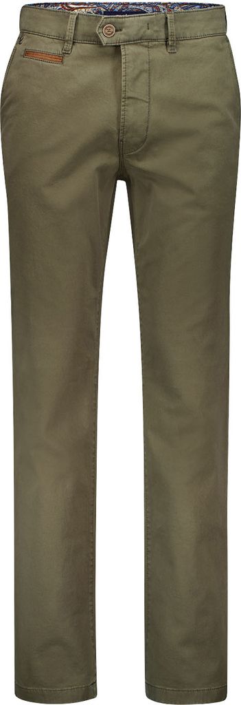 Gardeur Benny Baumwollhose grün einfarbig