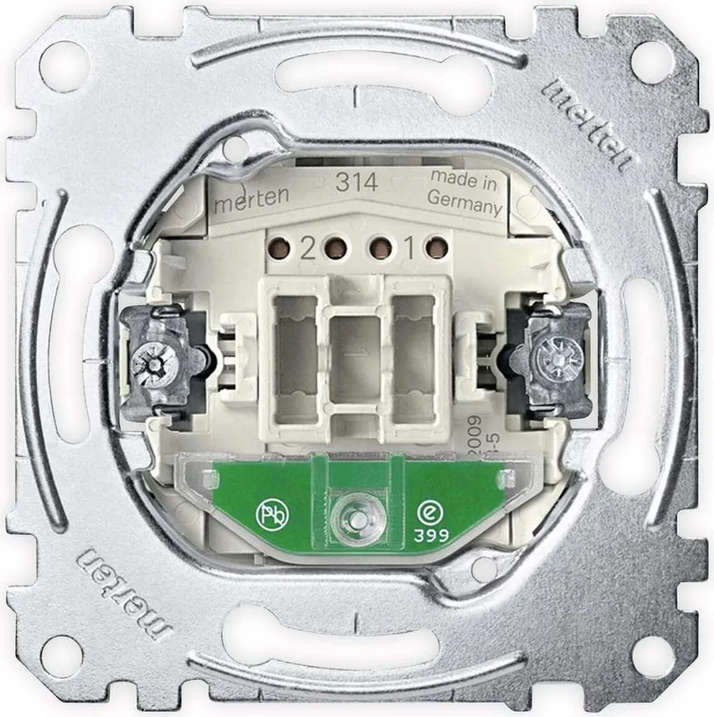 Interrupteur inverseur de contrôle Merten pour circuit va-et-vient