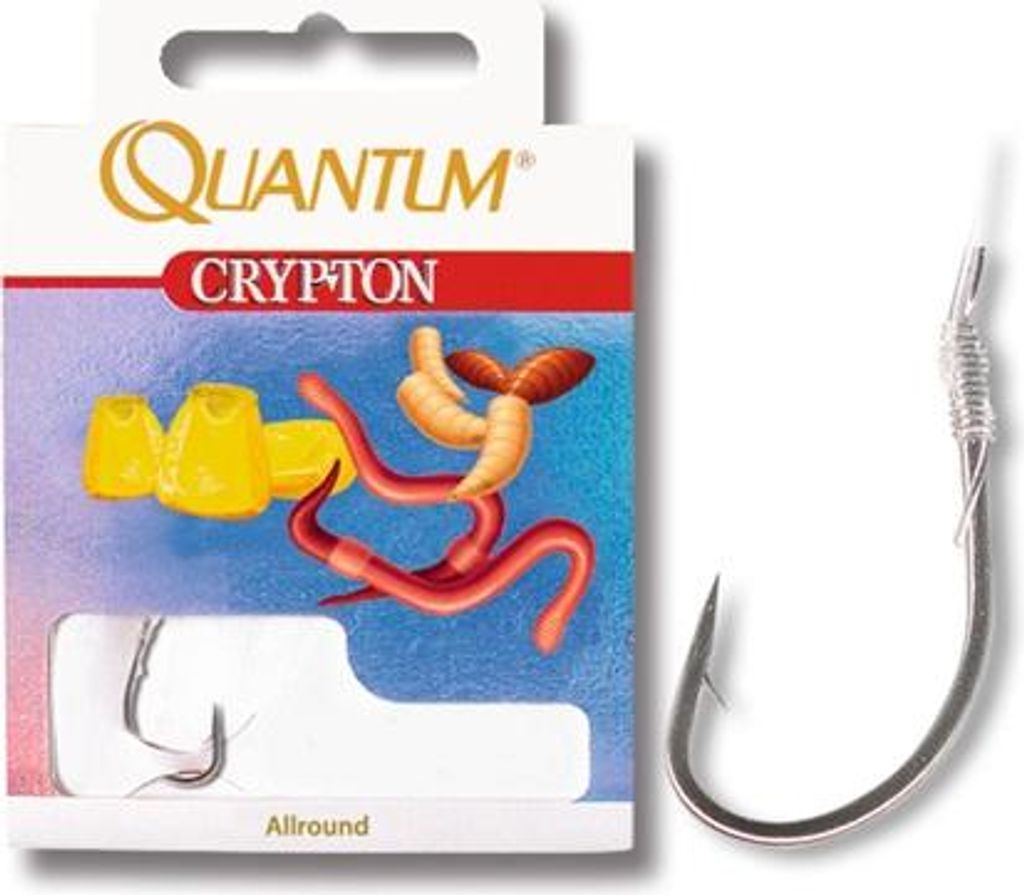 Quantum Hakengröße 4 Crypton Allround Vorfachhaken black nickel Vorfach: 70cm Vorf.-Schn. Ø 0,25mm