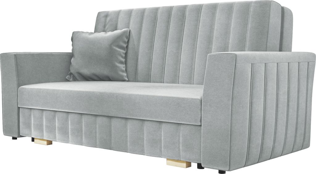 MIRJAN24 Schlafsofa Viva Glam III, Couch, Bettkasten und Schlaffunktion, Polstersofa vom Hersteller, Wohnzimmer (Farbe: Paros 5)
