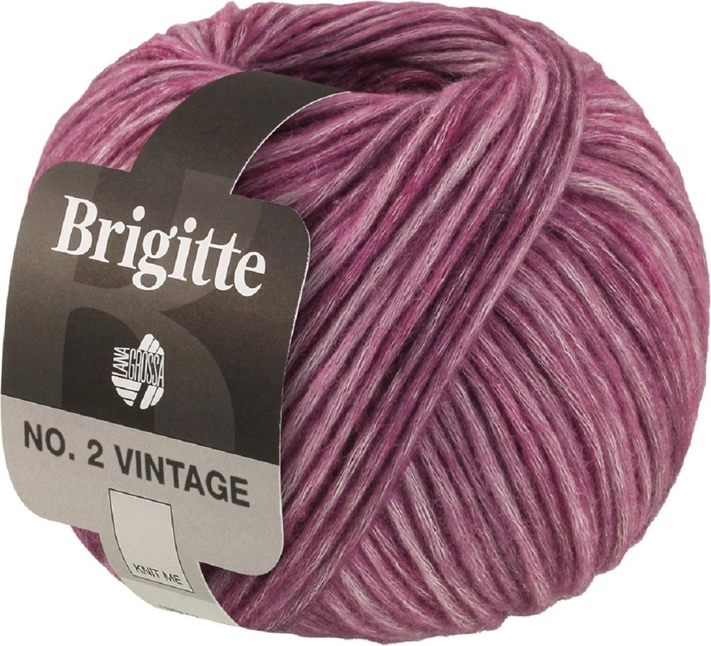 Lana Grossa - Brigitte No. 2 Vintage 0204 rotviolett Produktbild 