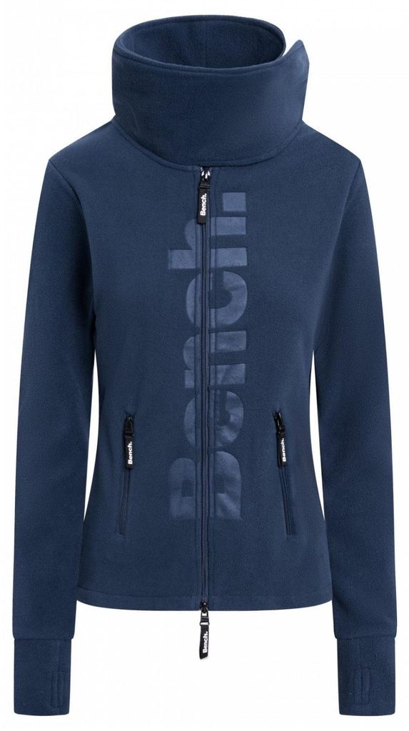 Bench Fleecejacke Finish für Damen, Farbe:Navy, Größe:42