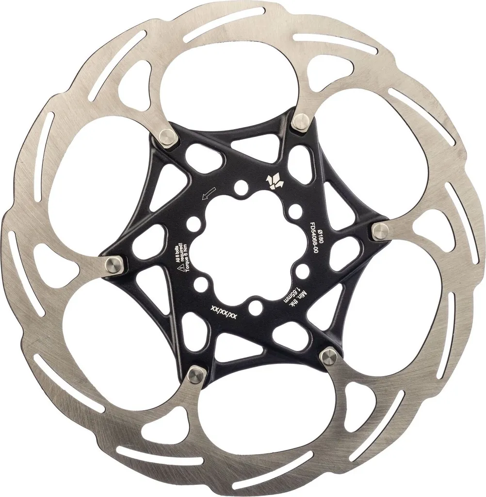 Disque de frein 160mm Formula noir 6 trous pour améliorer votre freinage