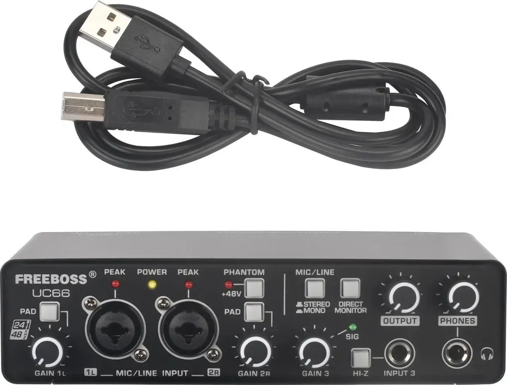 Interfaccia Audio USB UC66 3 Canali 24-bit/48kHz per Studio e Podcast - 1