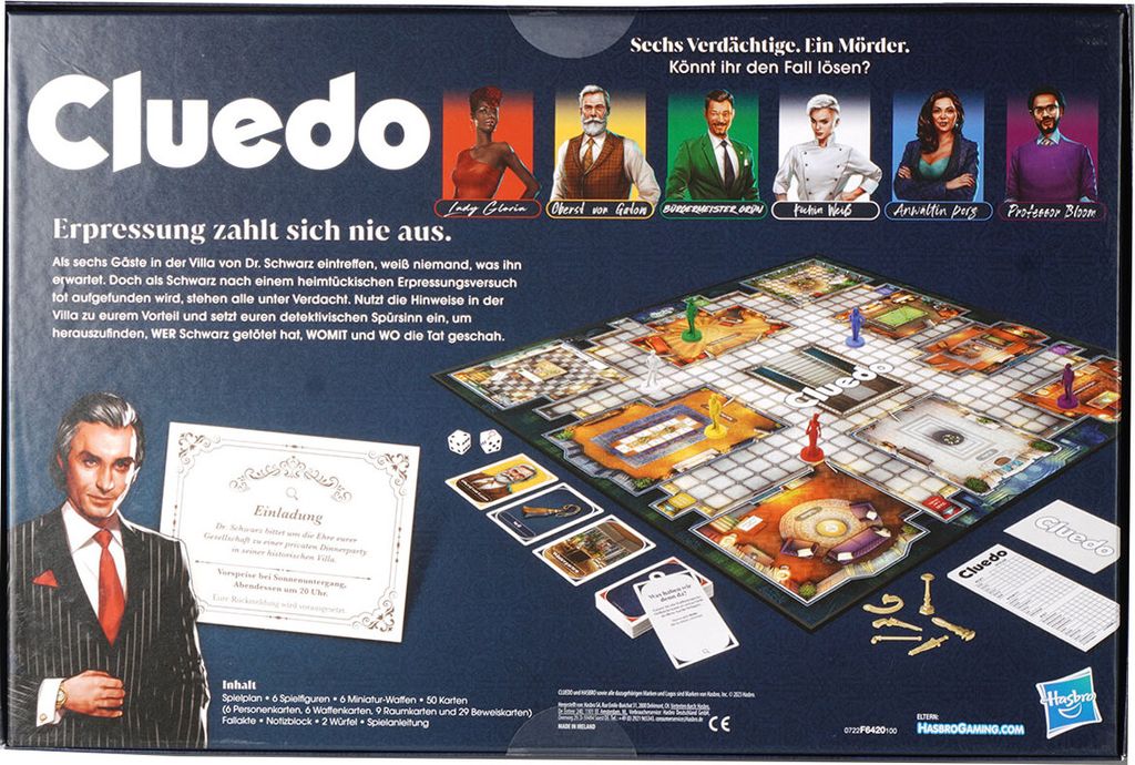 Hasbro Cluedo Classic REFRESH Brettspiel Produktbild 8