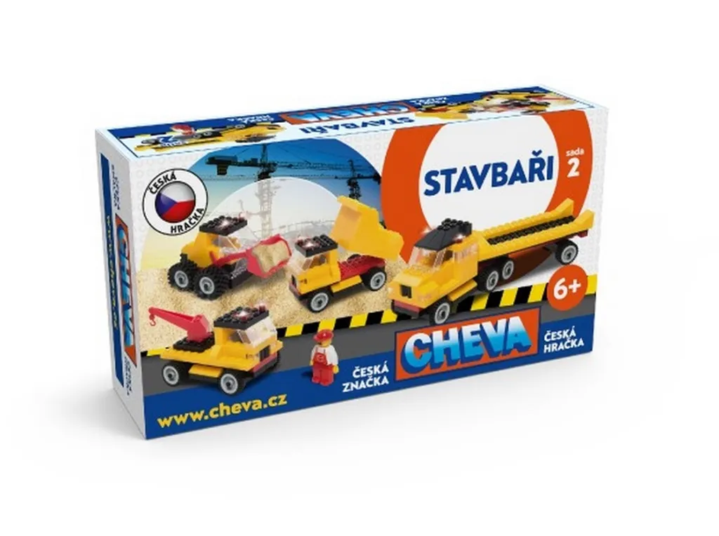 Jeu de construction plastique Cheva 35 cm robuste pour petits bâtisseurs