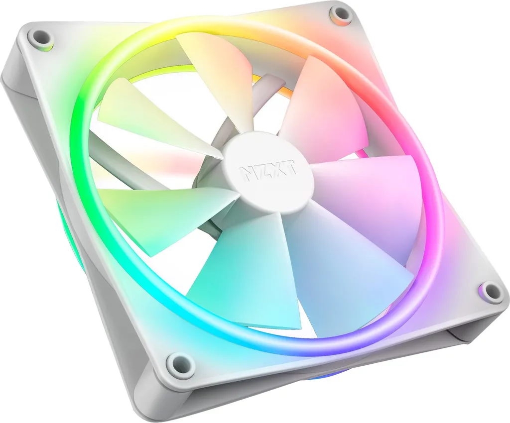 Ventola NZXT Serie F F140 RGB DUO 140 mm - Bianco Opaco PWM RF-D14SF-W1