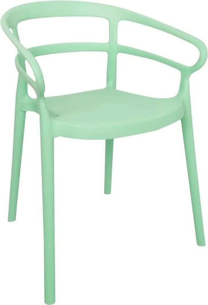 Chaise de bistrot en métal Bolero Mateo menthe - Mobilier professionnel
