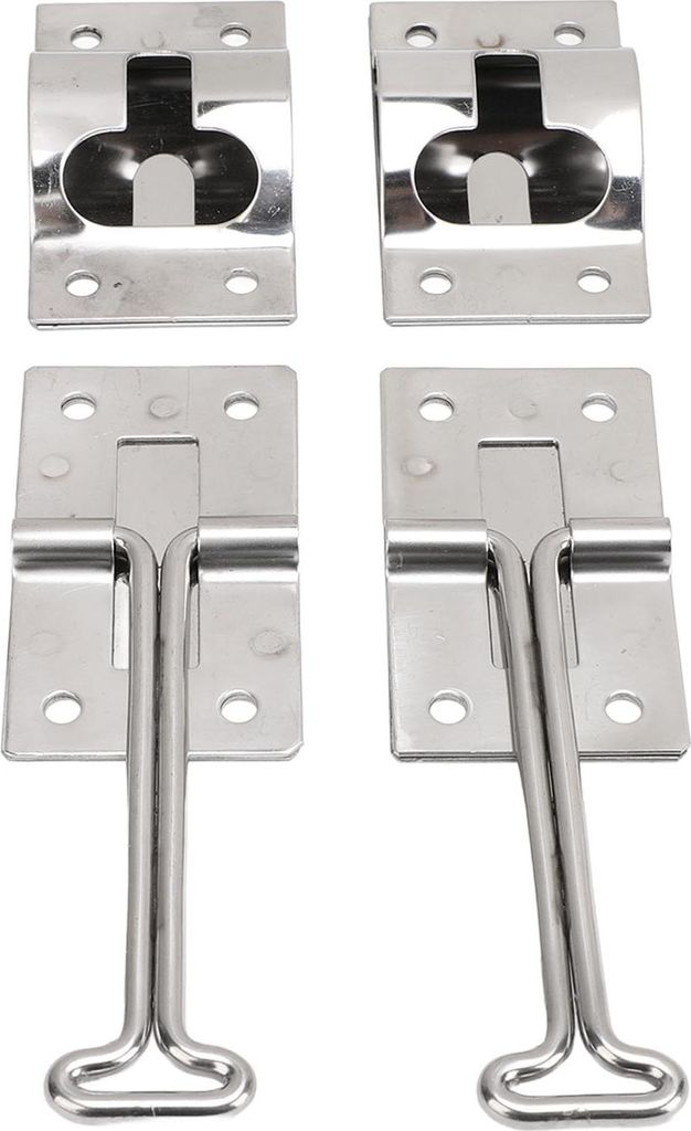 2 Stück RV-Türriegel aus 304 Edelstahl, multifunktionaler T-Style-Einstiegshalter für Frachtanhänger, Wohnmobil, LKW, 10,2 cm