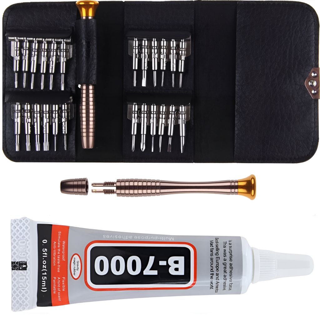 B7000 Kleber Reparatur Set Smartphone Tablet Bildschirm Reparatur 26in1