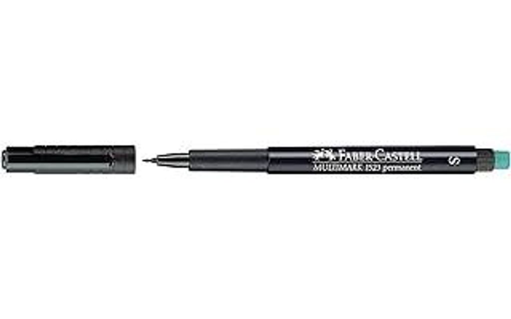 Faber-Castell 152399 - Marker Multimark S, permanent, schwarz, 1 Stück
