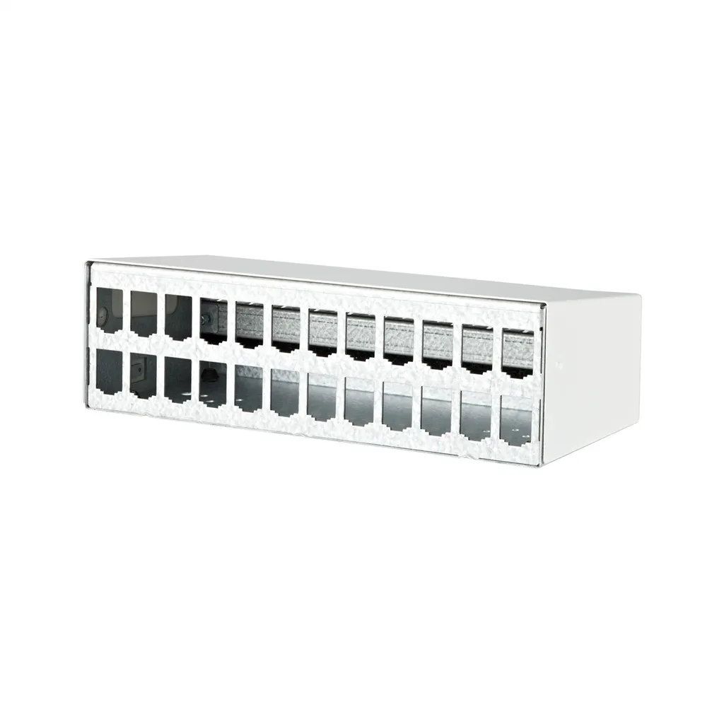 Boîtier de Distribution Mural 24 Ports pour Modules Réseau Blanc