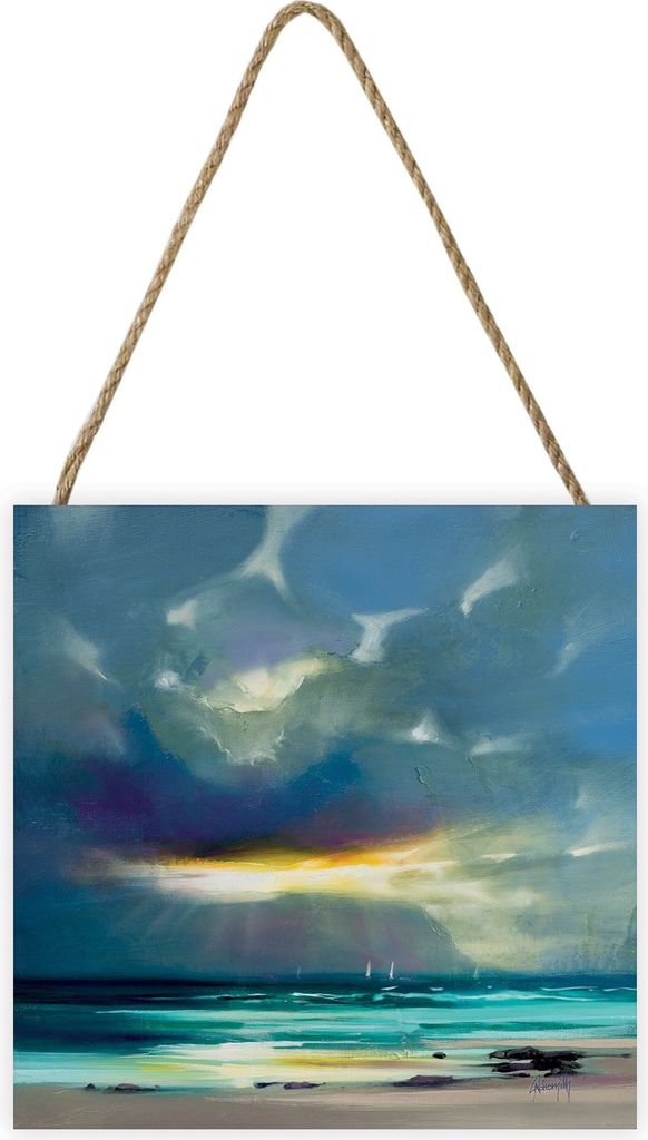 Scott Naismith - Tafel "West Blues II", aus Holz PM3110 (Einheitsgröße) (Blau)