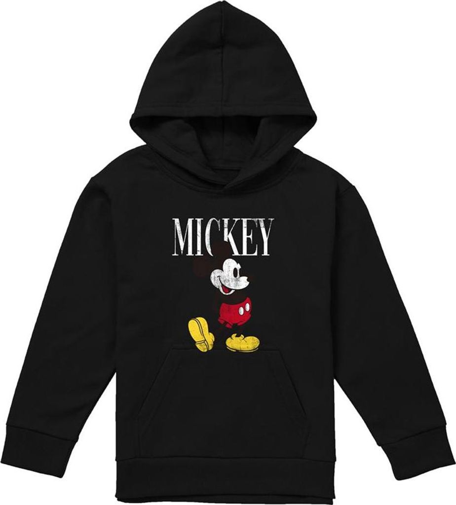 Mickey Mouse - "90s Classic" Kapuzenpullover für Kinder TV22973 (116) (Schwarz)