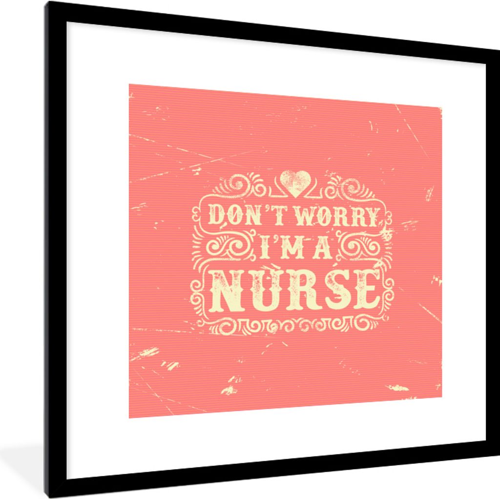 MuchoWow MuchoWow Gerahmtes Poster Jahrgang - Gestaltung - Text 40x40 cm - Poster mit zchwarzem Bilderrahmen - Poster - Plakat im Rahmen