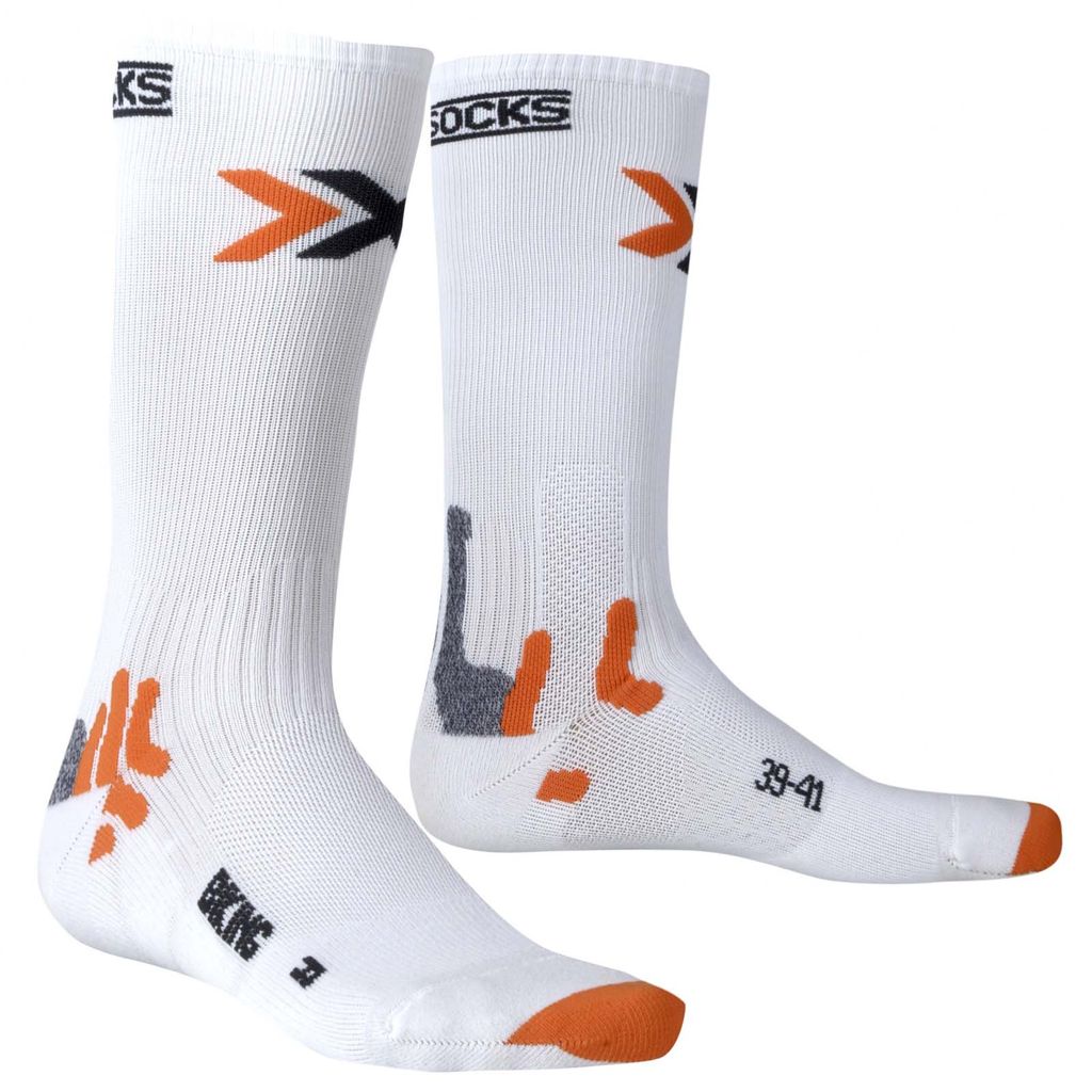 X-Socks Bike Mid Energizer Socken White 35-38