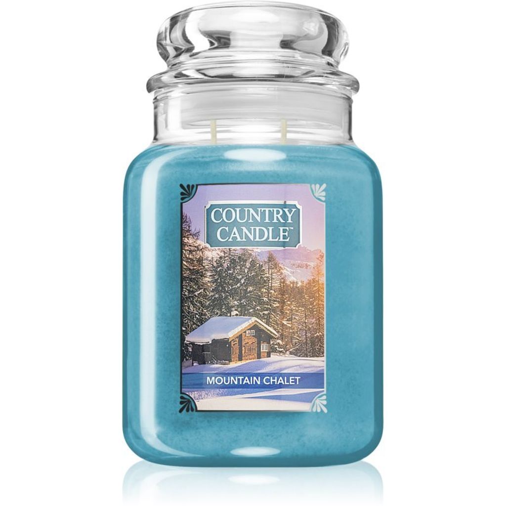 Country Candle Mountain Chalet Großes Glas Duftkerze 680 g