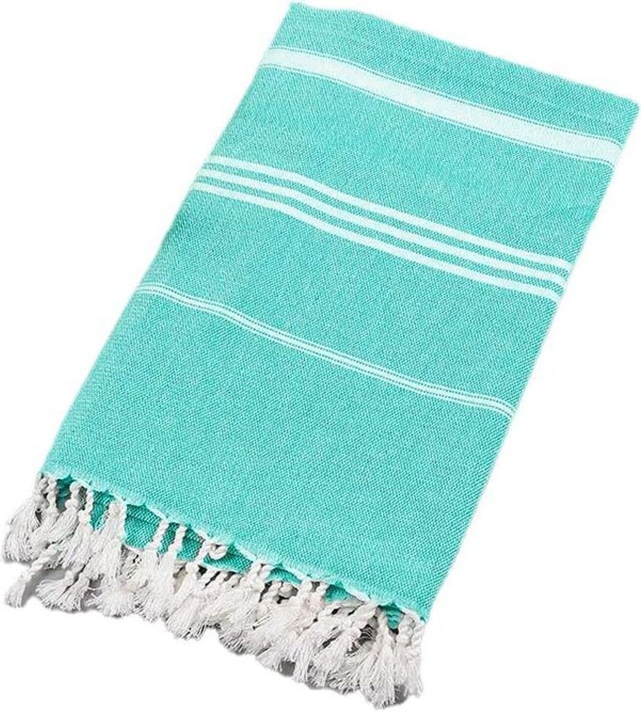Strandtuch FARAO 90 x 180 cm, türkis, 70% Baumwolle | 30% Produktbild 