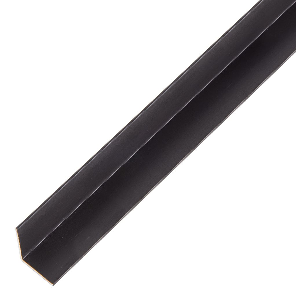 Alberts 488291 Winkelprofil | Aluminium, schwarz eloxiert | Produktbild 
