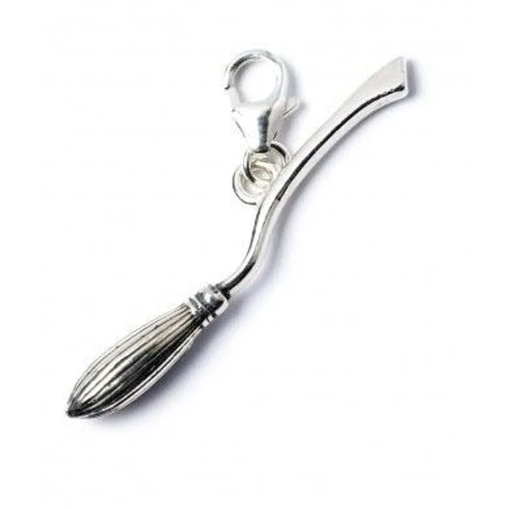 Pendentif Balai Nimbus 2000 Harry Potter Argent Sterling avec Clip