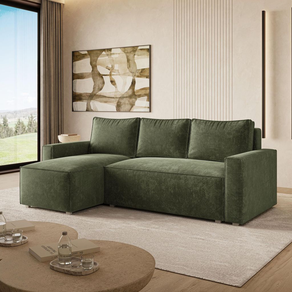 Masseno Ecksofa POTARO LM mit Schlaffunktion L-Form, Sofa Produktbild 