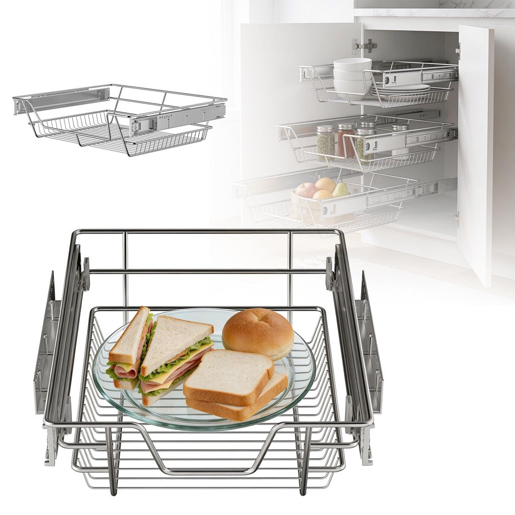 LZQ Teleskopické zásuvky 50 cm, sada 4 ks, systém zásuvek s Obrázek produktu 