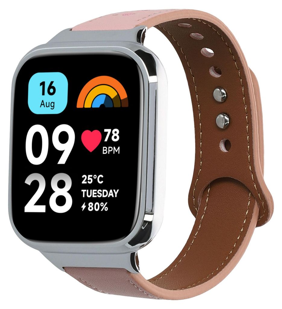 kwmobile Echtleder Uhrenarmband für Xiaomi Redmi Watch 3 Produktbild 