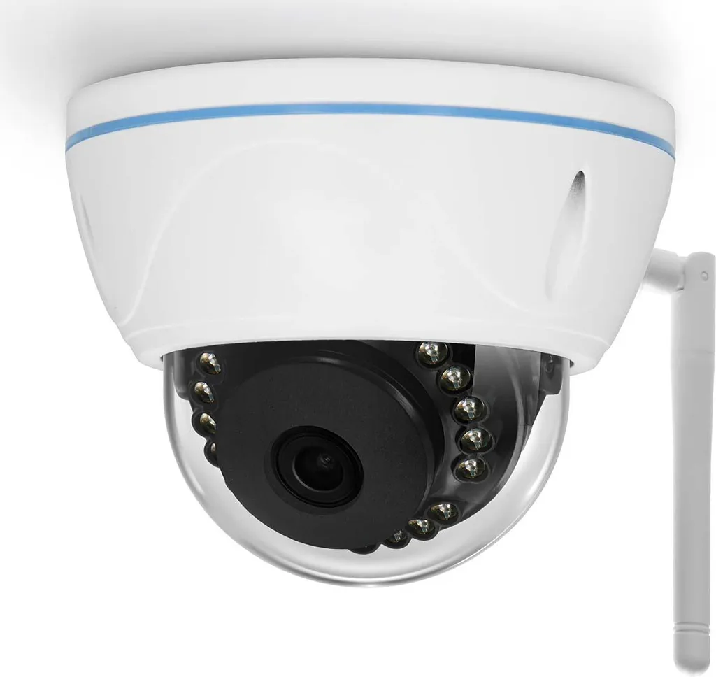 Caméra de Surveillance WiFi Extérieure Dôme Alecto DVC136IP Blanche HD