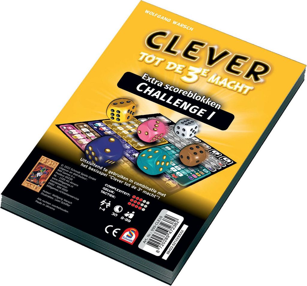 999Games ScoreBlokken clever für die 3. Power Challenge