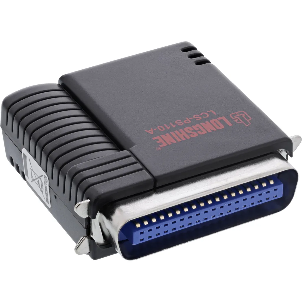 Serveur d'impression Longshine Printserver 1x Parallèle 10/100 Web - 3