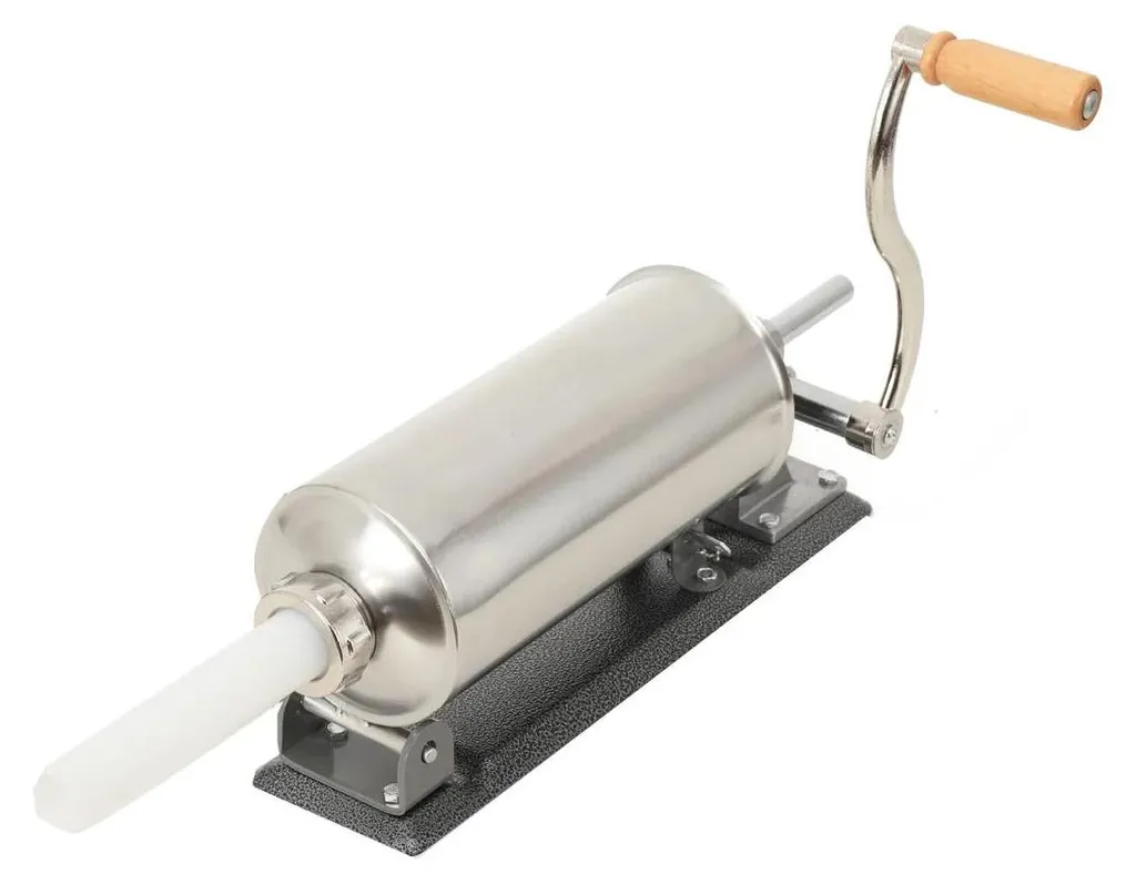 Poussoir à saucisses horizontal manuel en inox - Machine à viande 3L