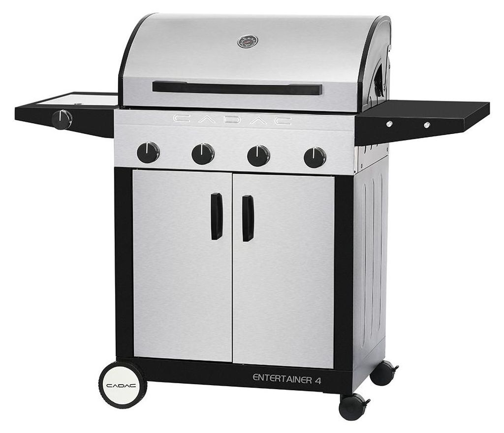 CADAC Entertainer SUPREME EDELSTAHL - 4B+SB 50mbar- Gasgrill mit 4 Brennern und Seitenbrenner