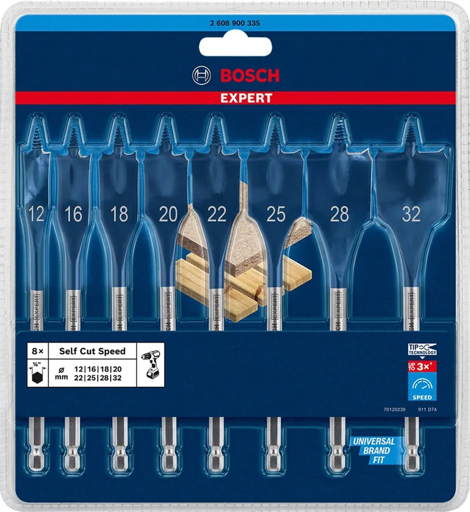Kit Bosch Foret à Bêche pour Installations Électriques et Plomberie