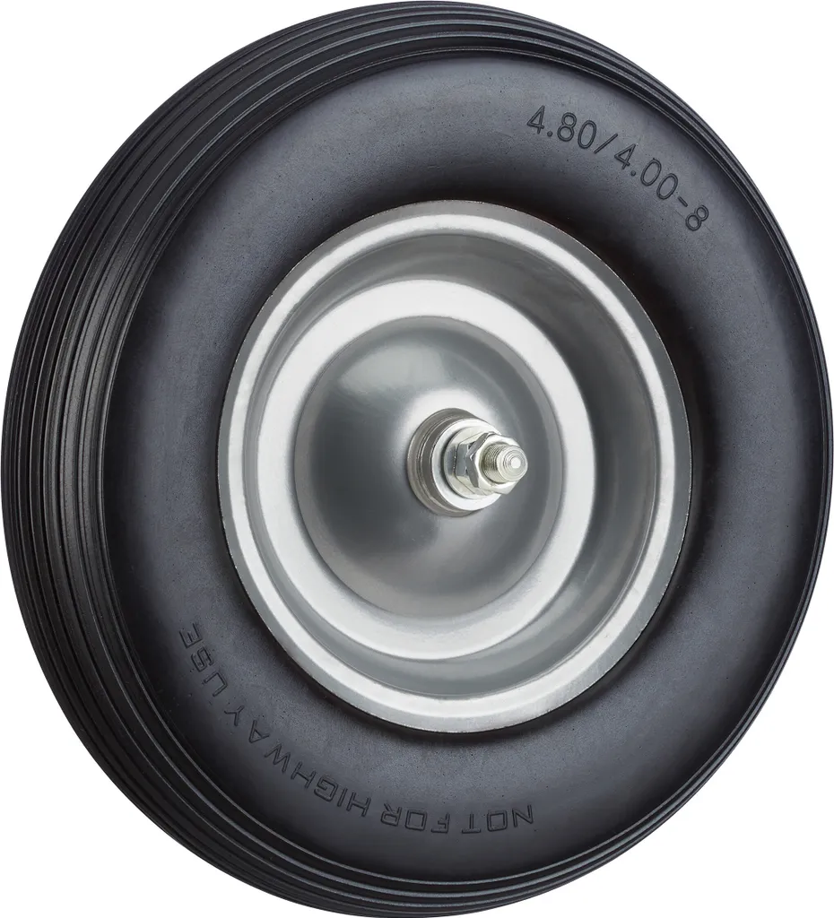 Roue pour chariot de jardin increvable idéale pour terrains difficiles