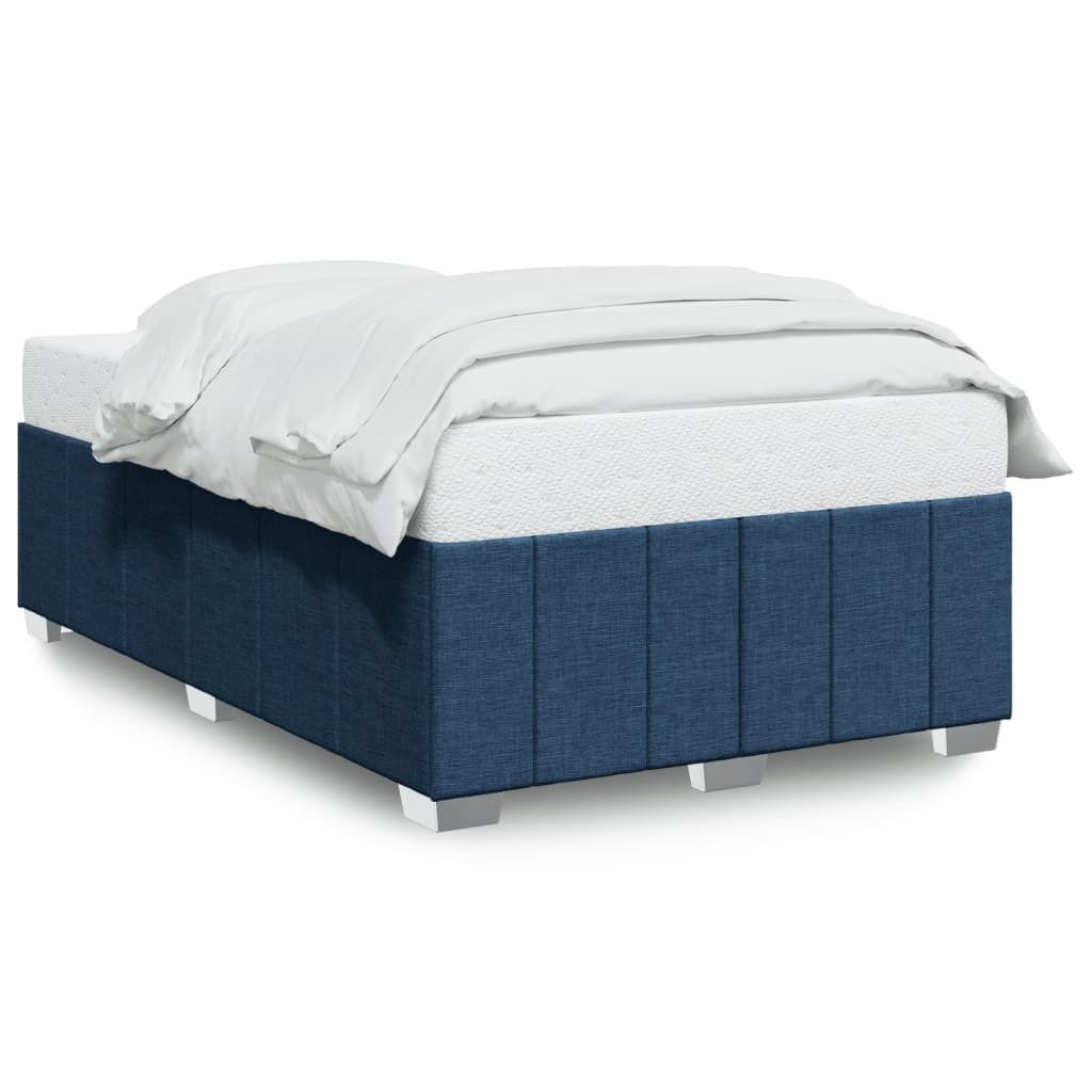 vidaXL Bettgestell ohne Matratze Blau 120x200 cm Stoff
