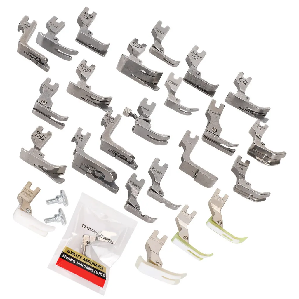 Kit pied-de-biche machine à coudre multifonctionnel 32 pièces en acier