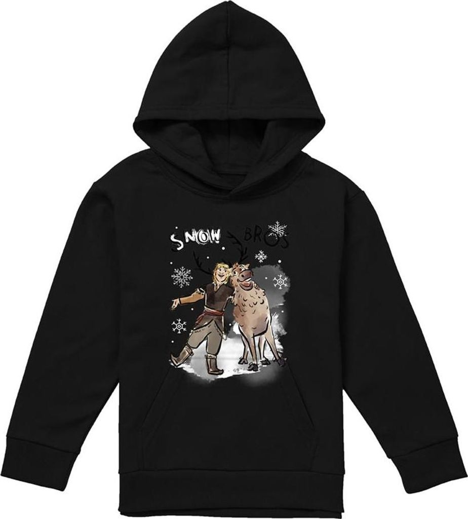 Frozen - "Snow Bros" Kapuzenpullover für Kinder TV21578 (116) (Schwarz)