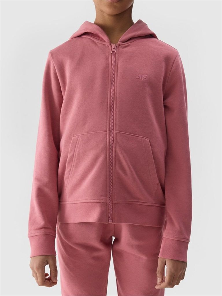 Mädchen-Sport-Sweatshirt 4F F0919-54S schmutzig rosa Größe 152