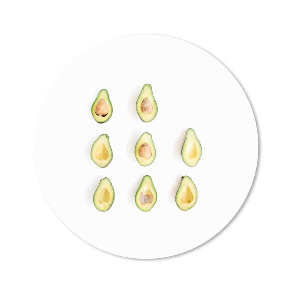 MuchoWow Mauspad Mousepad Avocado - Obst - Tropisch 40x40 cm - Mousepads - Maus Mat - Pad - Mausunterlage - Schreibtisch Accessoires