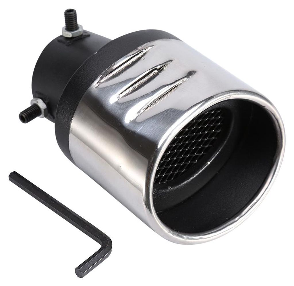 Auspuffrohr, Edelstahl, robuste, rostfreie Spitze, praktisch für Autozubehör