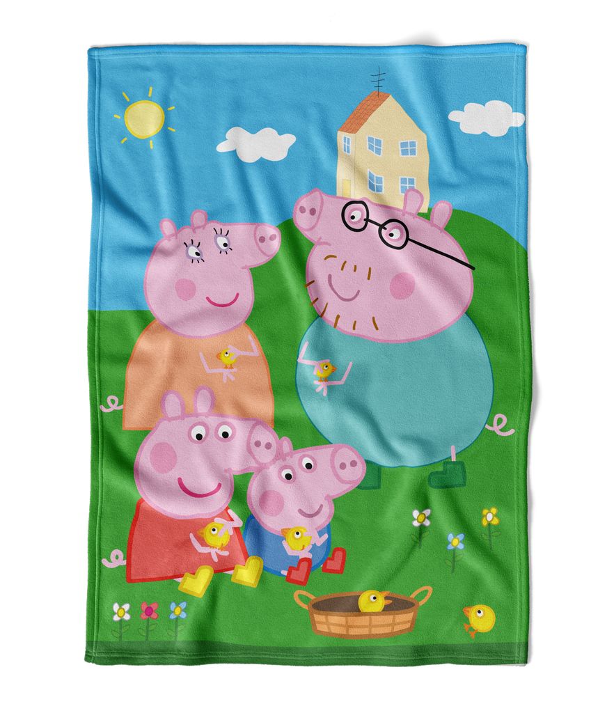 koc 150x200 dla dzieci dzieciecy Peppa Pig Świnka Peppa Zdjęcie produktu 