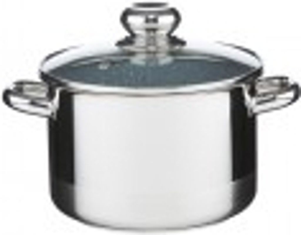 Cerammax Pro Standard Topf mit Deckel, Durchmesser 18 cm, Volumen 3 l, Keramikoberfläche grauer Granit