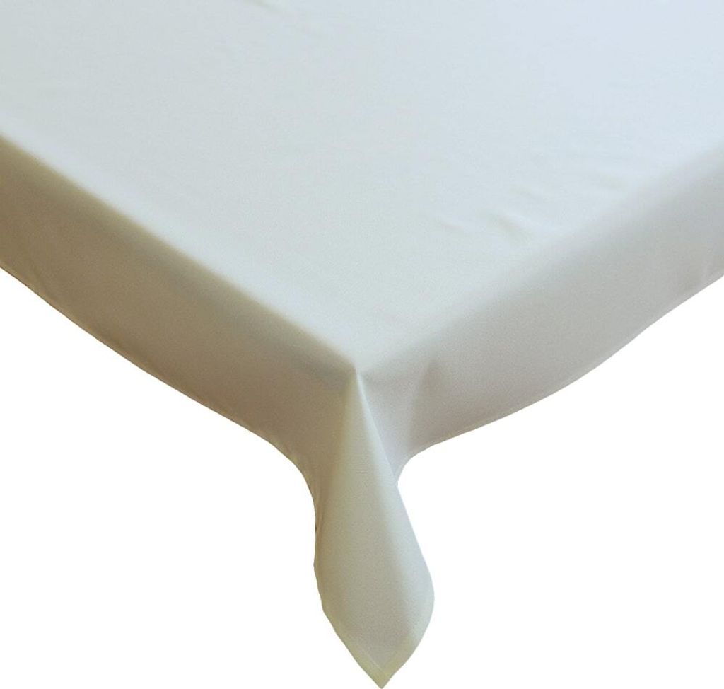 Tischdecke VIKI einfarbig Polyester unifarben beige 110 x 160 cm